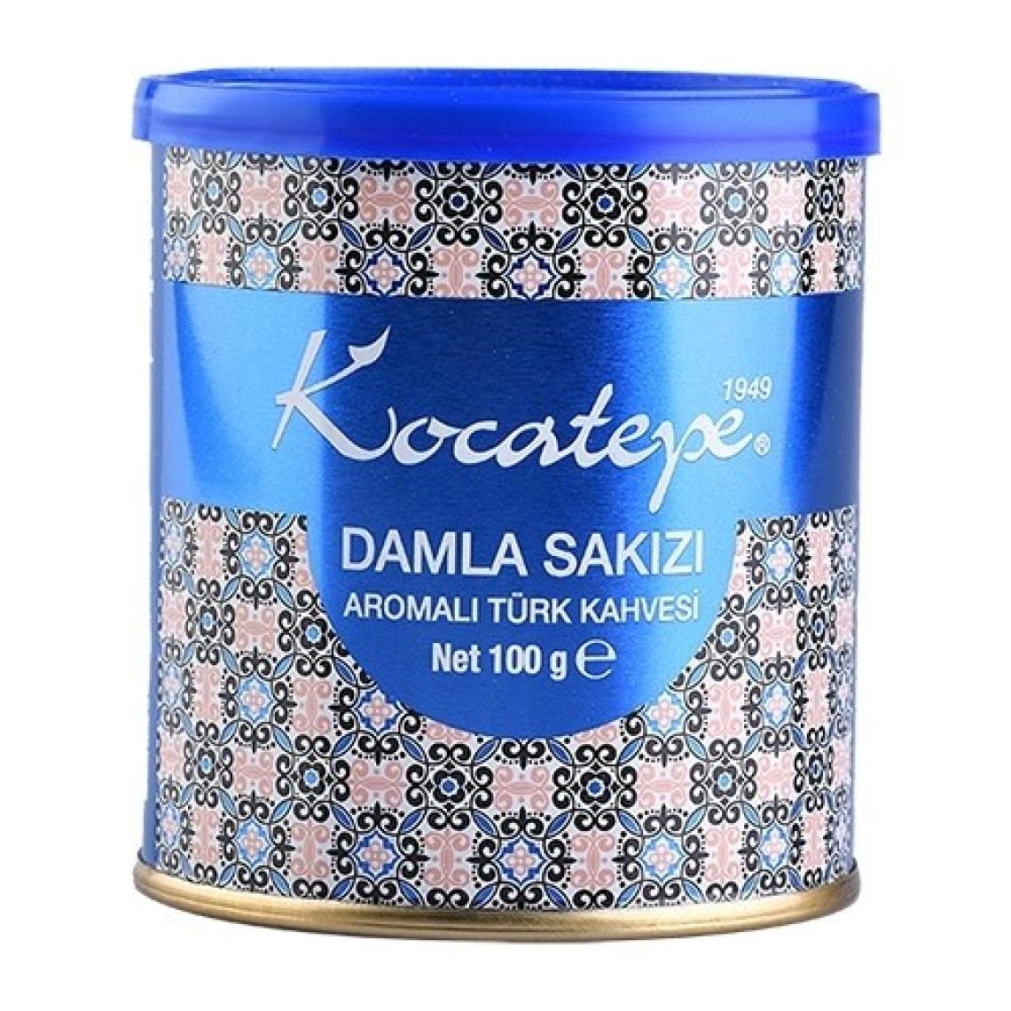 Kocatepe Türk Kahvesi Damla Sakızı Aromalı 100 gr Teneke 2li Paket