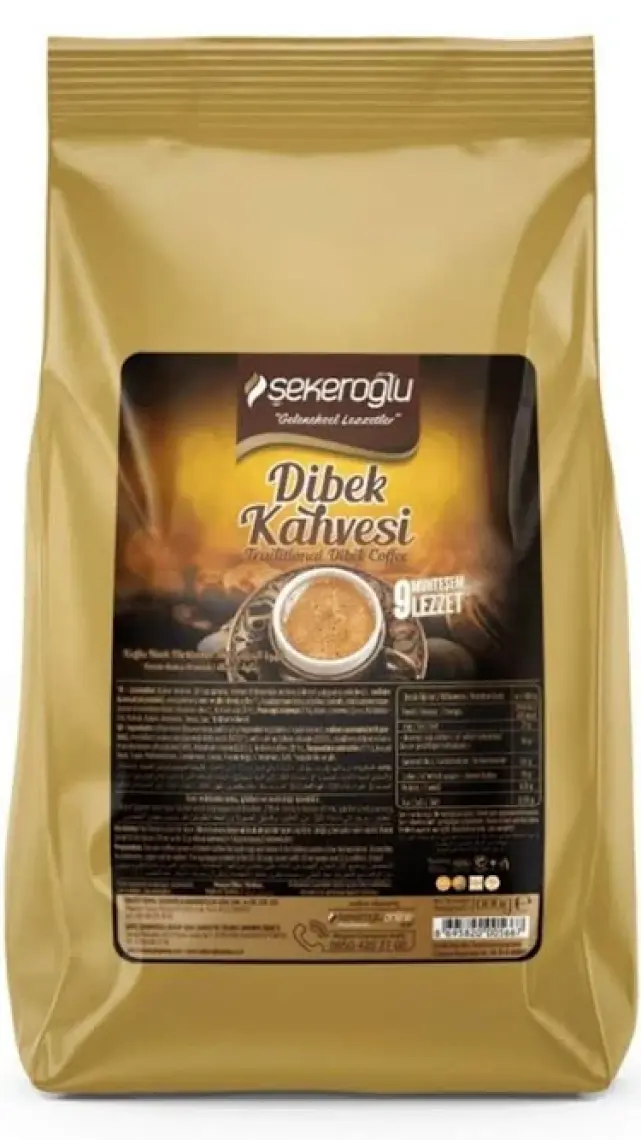 Şekeroğlu Dibek Kahvesi 1000 g – Türkiye Menşeli, Özel Kavrulmuş, Yumuşak İçimli ve Yoğun Aromalı Türk Kahvesi
