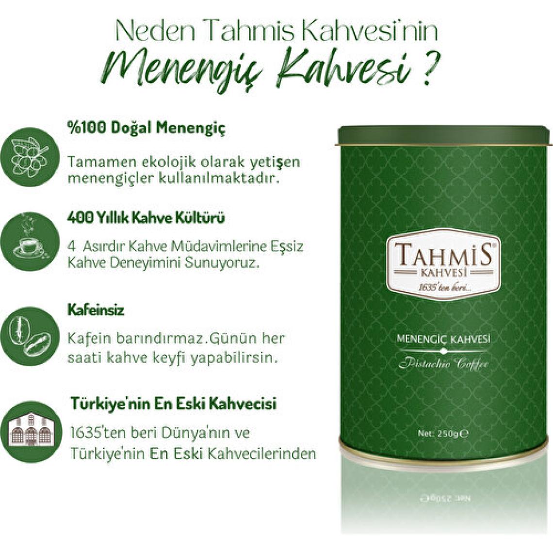 Tahmis Kahvesi Menengiç Kahvesi 250 gr Teneke