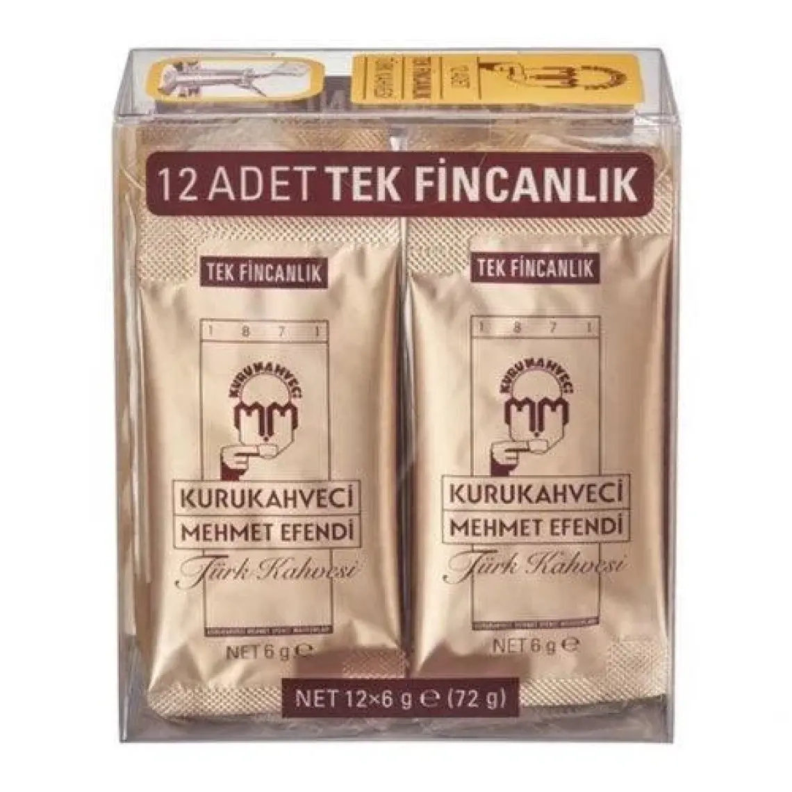 Mehmet Efendi 12x6 gr Tek Kullanımlık Türk Kahvesi