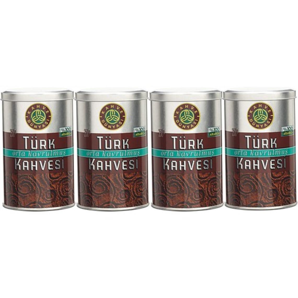 Kahve Dünyası  Orta Kavrulmuş Türk Kahvesi 250 gr 4'lü