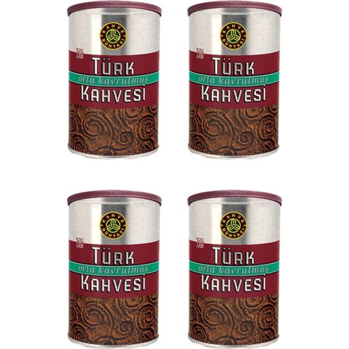 Kahve Dünyası  Orta Kavrulmuş Türk Kahvesi 250 gr 4'lü