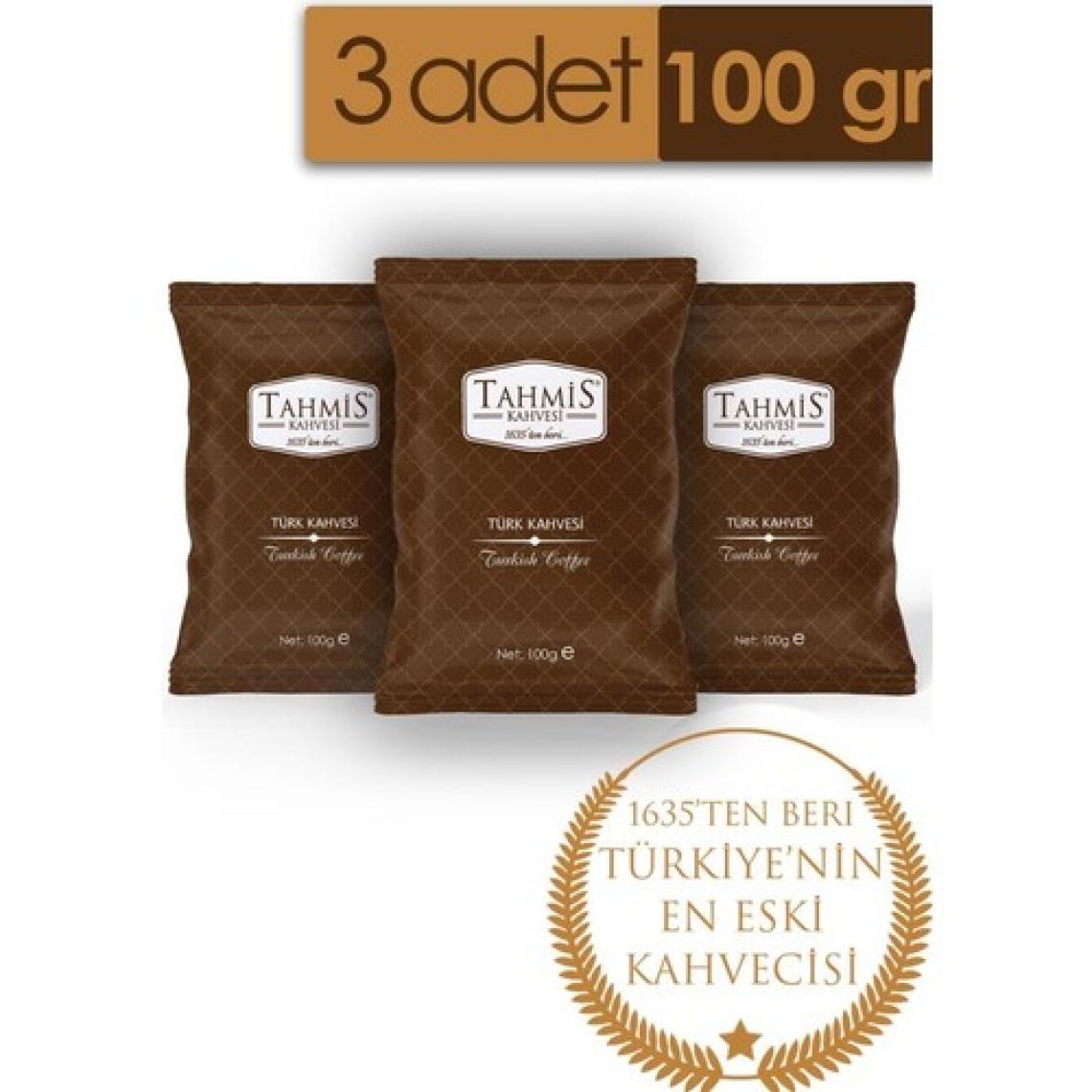 Tahmis Türk Kahvesi 100 gr 3'lü Paket Orta Kavrulmuş