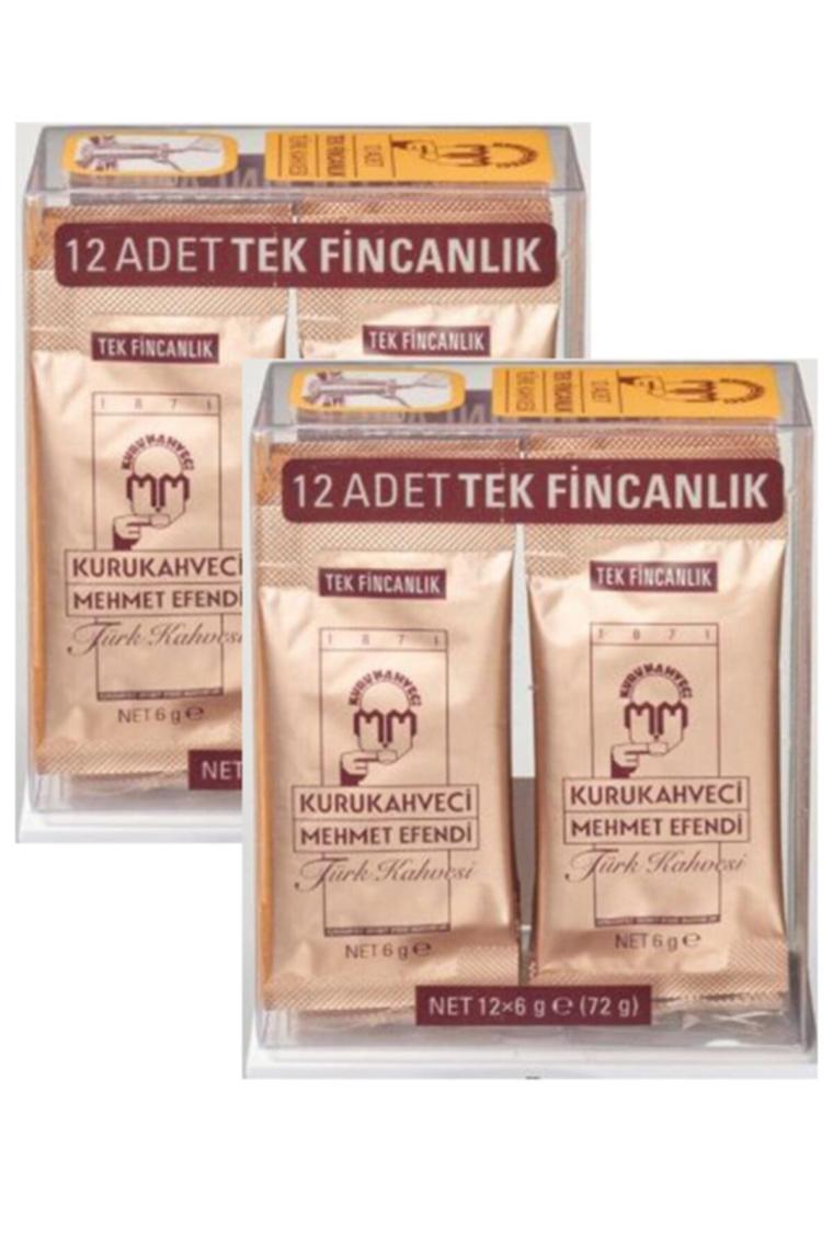 Kurukahveci Türk Kahvesi 12x6 G Tek Içimlik Folyo Ambalaj X 2 Adet