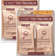 Kurukahveci Türk Kahvesi 12x6 G Tek Içimlik Folyo Ambalaj X 2 Adet
