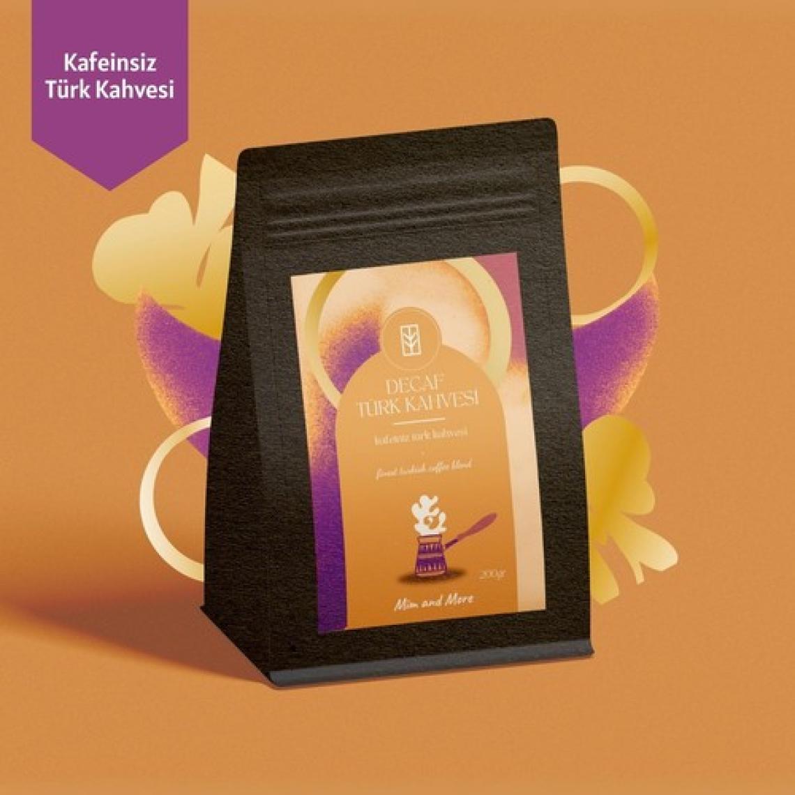 Mim and More Decaf Turkish Coffee - Kafeinsiz Türk Kahvesi, 200 gr