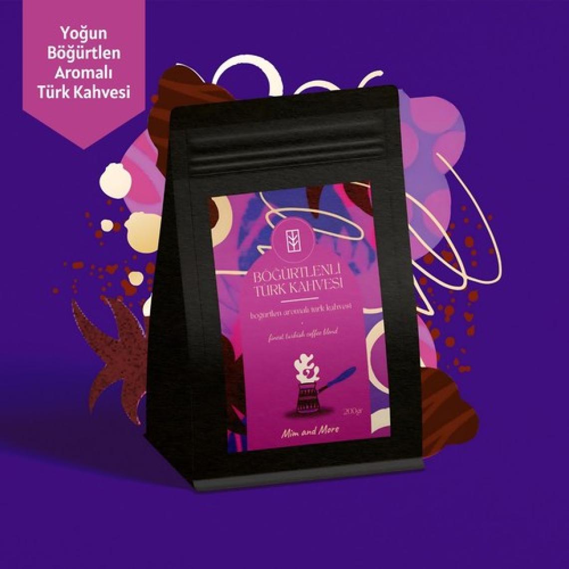 Mim and More Berry Turkish Coffee - Böğürtlen Aromalı Türk Kahvesi 200 gr