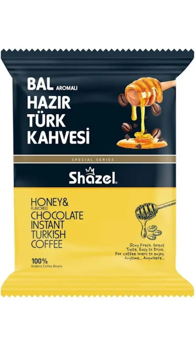 Shazel Portakallı Hazır Türk Kahvesi 100 gr x 16 Adet