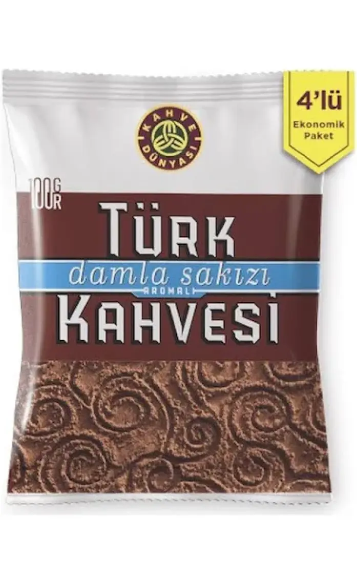 Kahve Dünyası 400 gr Öğütülmüş Türk Kahvesi - Türkiye Damla Sakızı Aromalı