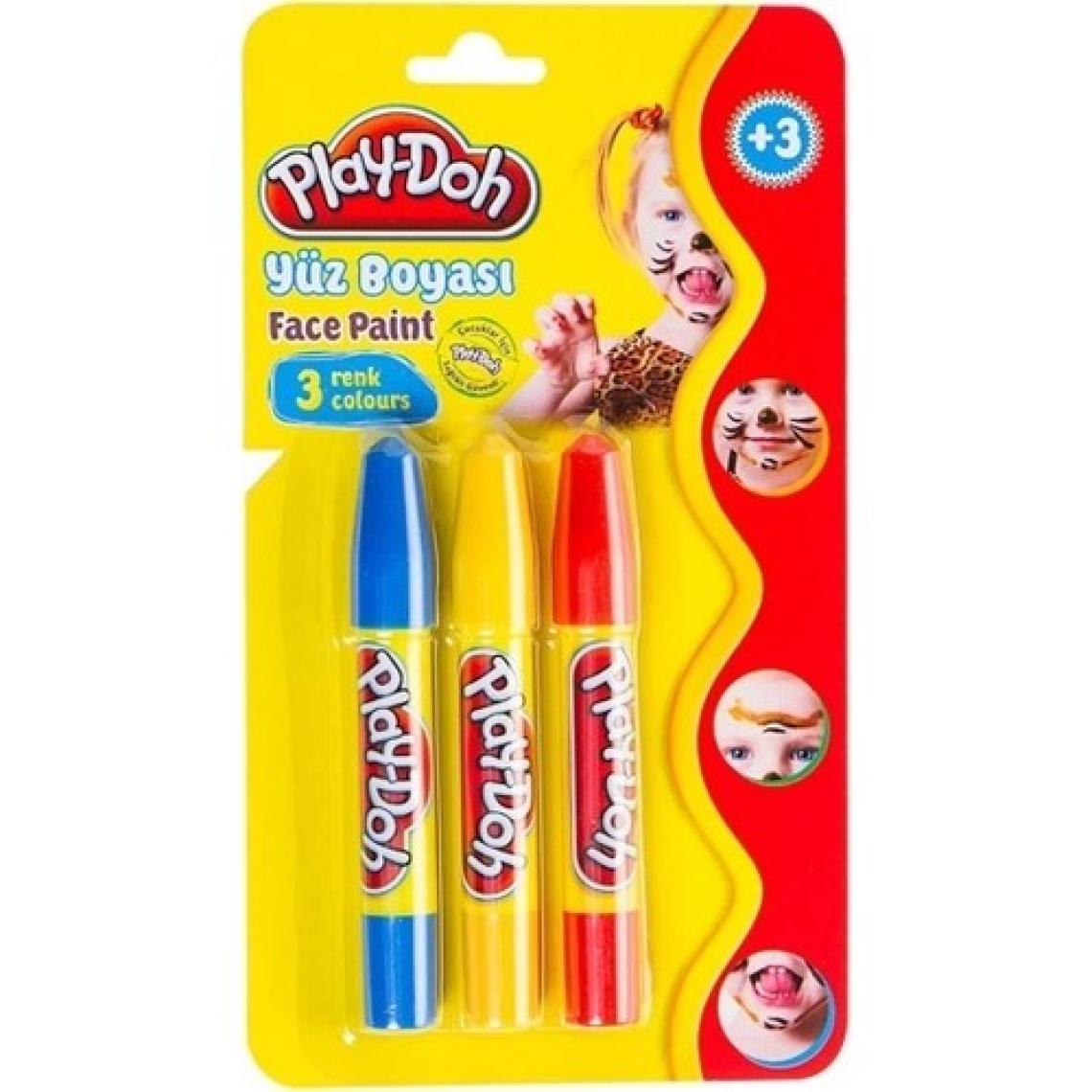 Play-Doh 3 Renk Yüz Boyası