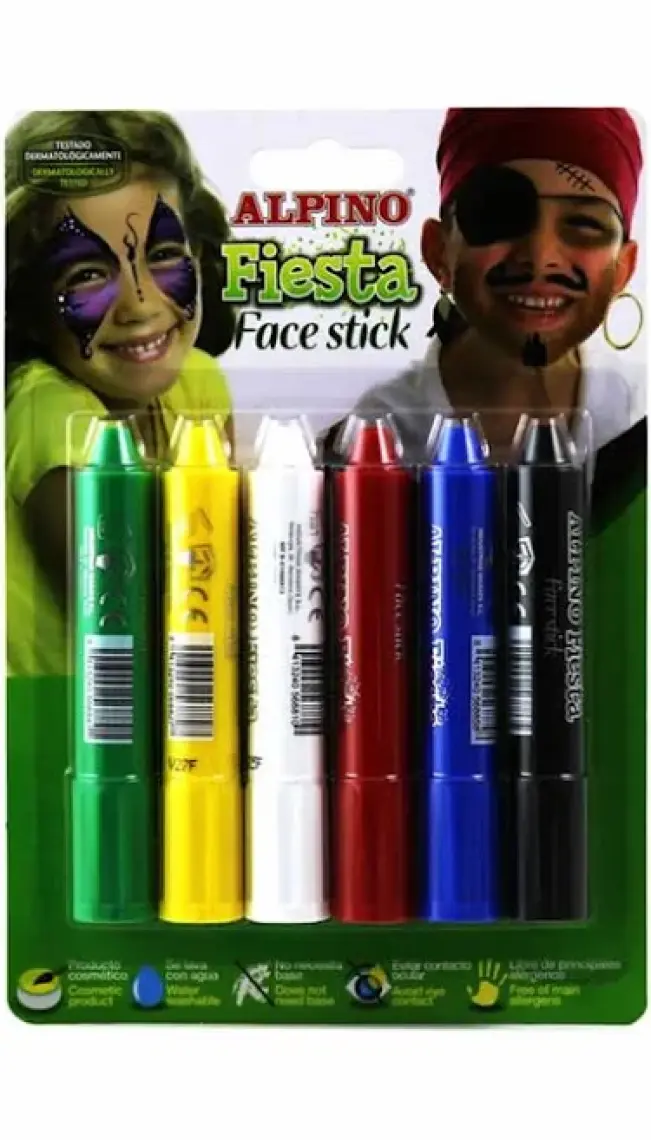 Alpino Yüz Boyası 6 Renk Fıesta Set Dl-014