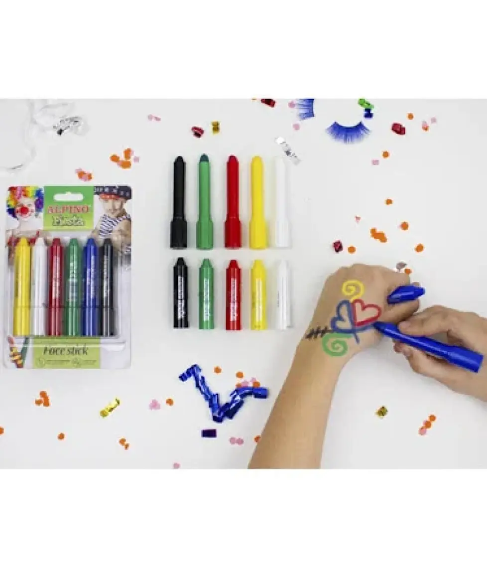 Alpino Yüz Boyası 6 Renk Fıesta Set Dl-014