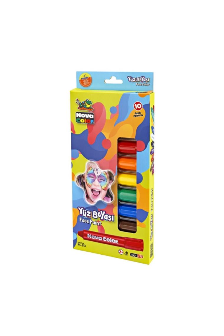 Nova Color Yüz Boyası 10'lu NC-213