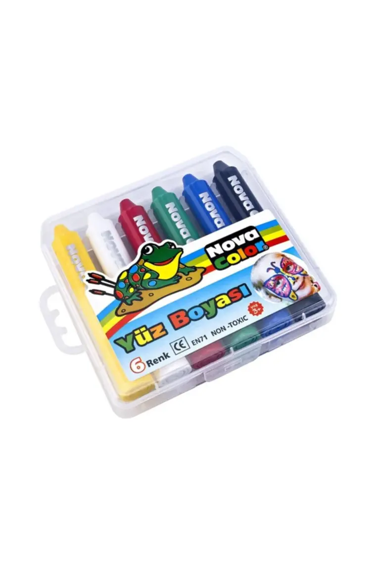 Nova Color NC-210 Ruj Tipi Yüz Boyası 6'lı