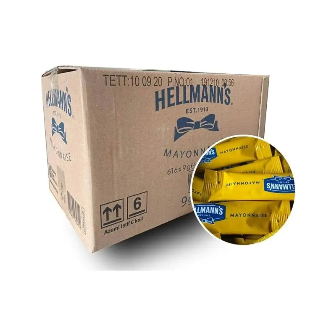 Hellmann's Porsiyonluk Mayonez 9 G x 616