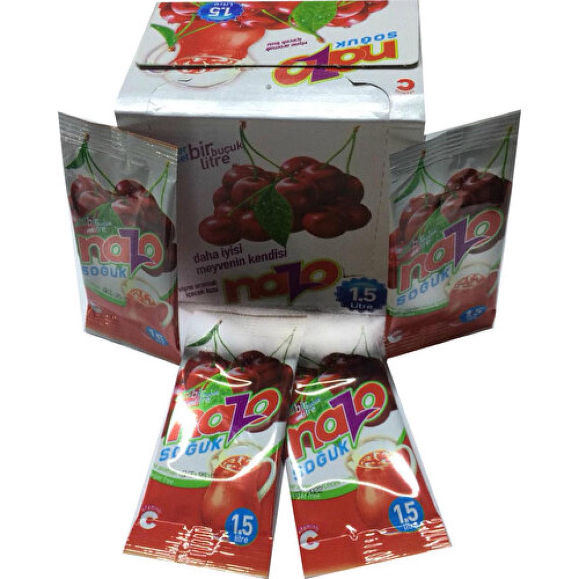 Nazo Vişne Aromalı Içecek Tozu 9 gr x 24'lü