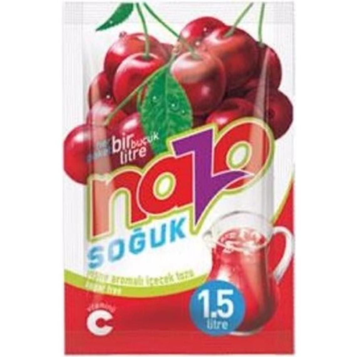 Nazo Vişne Aromalı Içecek Tozu 9 gr x 24'lü