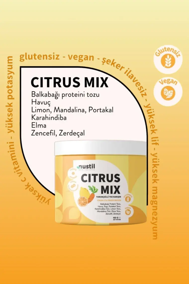 Nustil Citrus Mix Turunçgilli Toz Karışım 100G