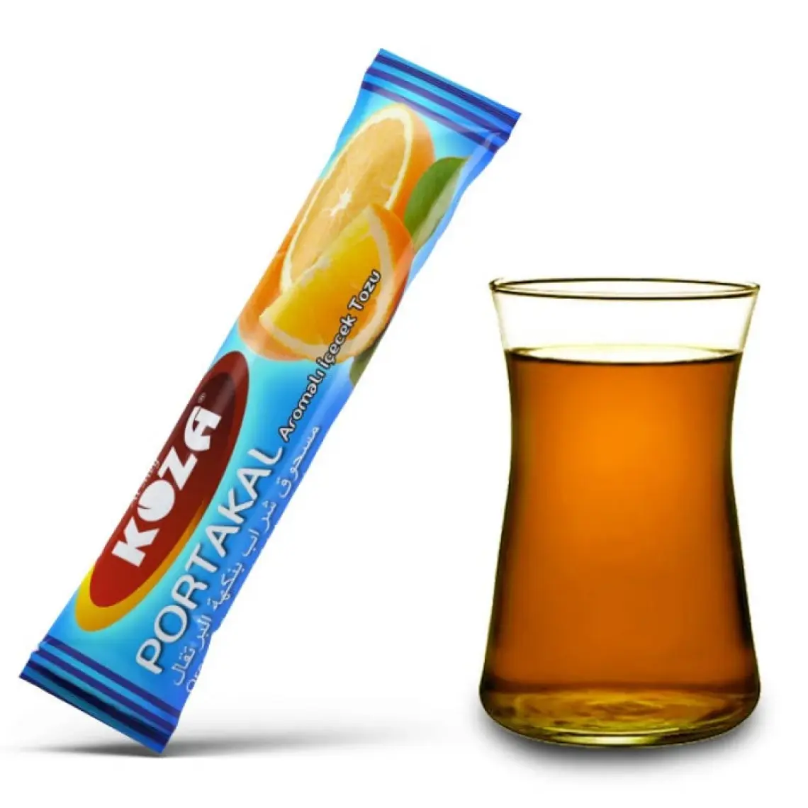 Koza Tek İçimlik Portakal Aromalı İçecek Tozu 50'li Stick Paket – Pratik, Ferahlatıcı ve Taşınabilir Lezzet