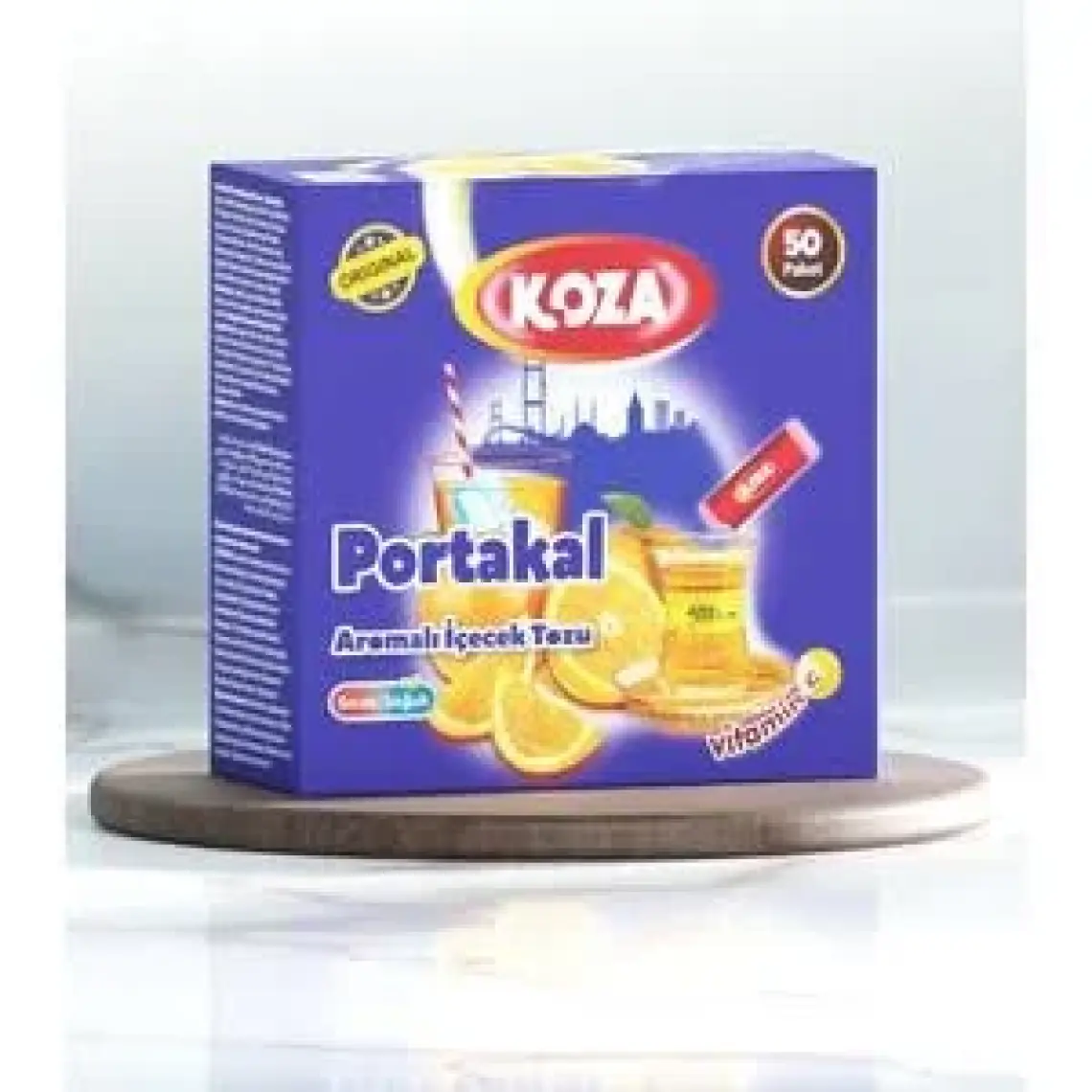 Koza Tek İçimlik Portakal Aromalı İçecek Tozu 50'li Stick Paket – Pratik, Ferahlatıcı ve Taşınabilir Lezzet