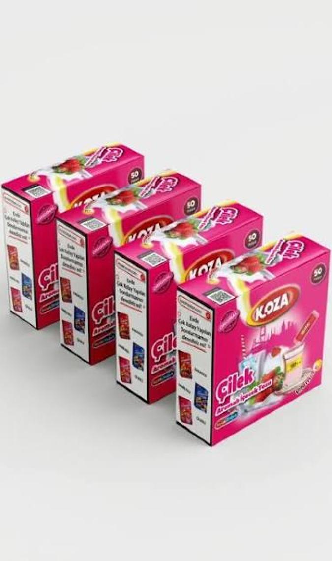 Koza Tek İçimlik Çilek Aro. İçecek Tozu (50 Stick)