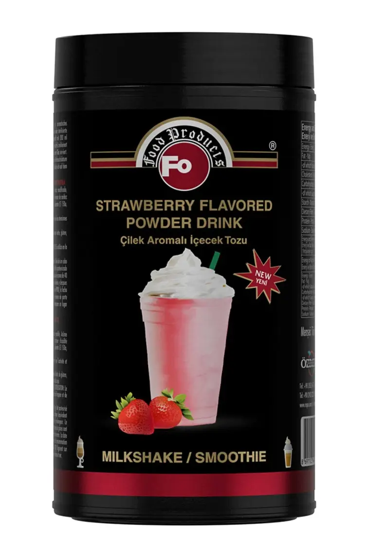 FO Çilek Aromalı İçecek Tozu - Milkshake 1 kg