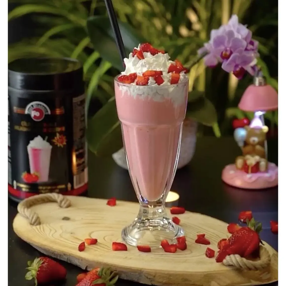 FO Çilek Aromalı İçecek Tozu - Milkshake 1 kg