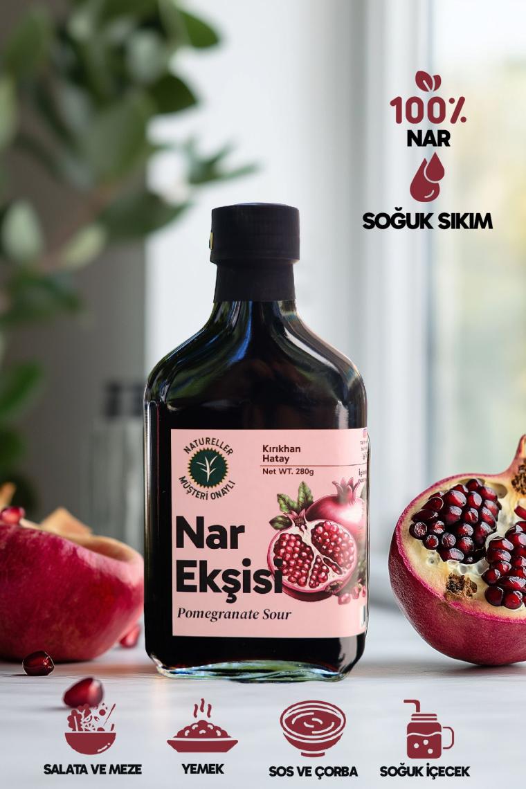Natureller Nar Ekşisi Tatlı Ekşi Saf (Hatay) 280 gr