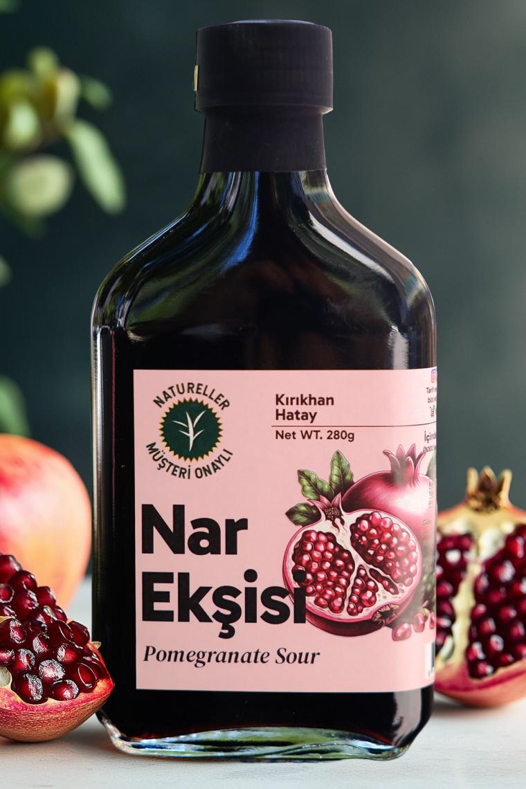 Natureller Nar Ekşisi Tatlı Ekşi Saf (Hatay) 280 gr