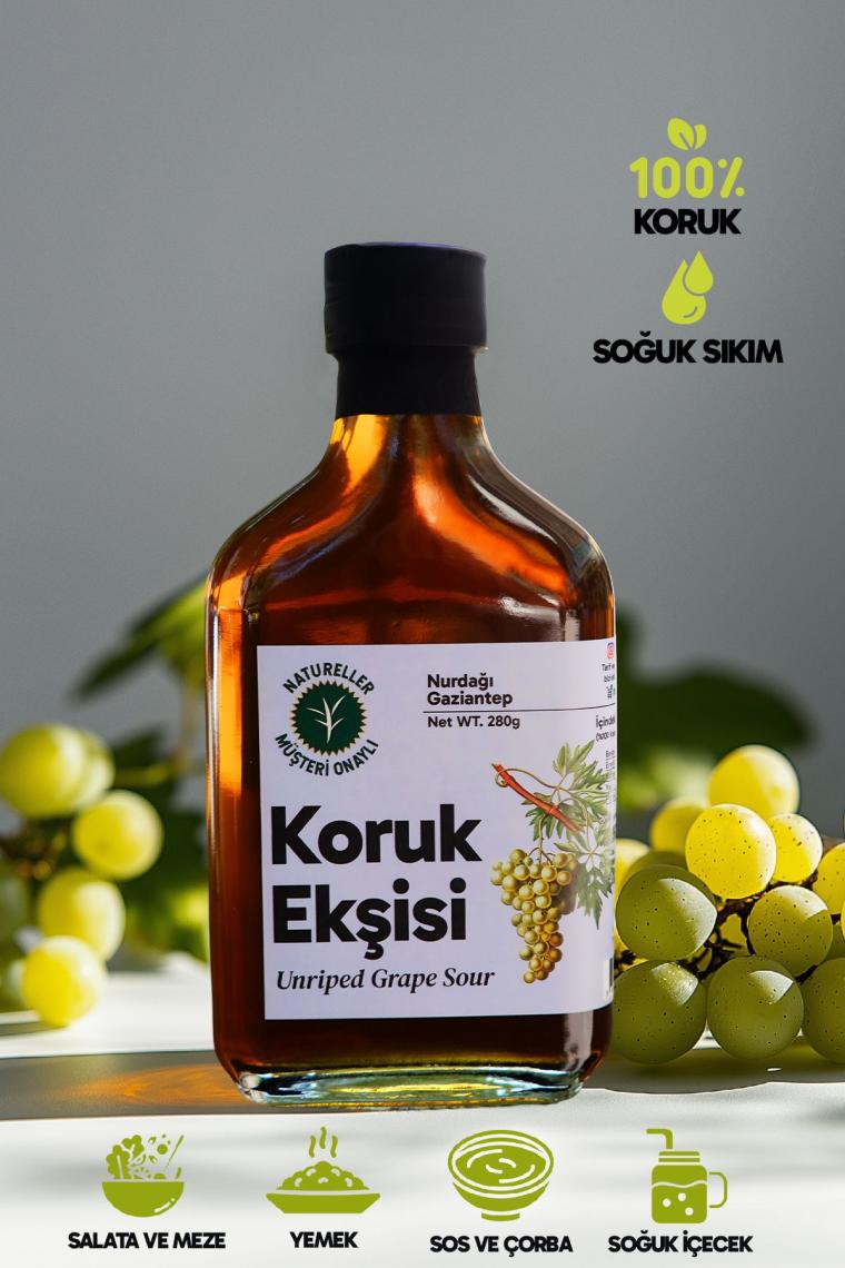 Natureller Koruk Ekşisi Tatlı Ekşi Saf (Gaziantep) 280 gr