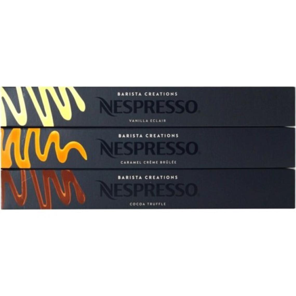 Nespresso Barista Aroma Serisi 3'lü Set Vanilla Eclair, Cocoa Truffle, Caramel Creme Brulee 3'lü Set