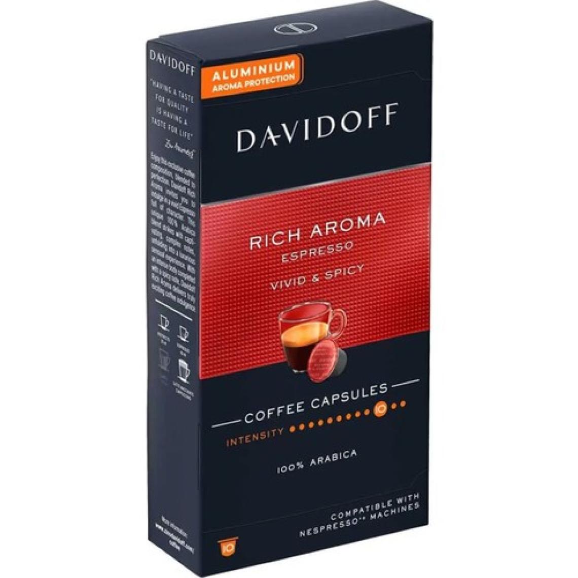 Davidoff Nespresso Uyumlu Kapsül Kahve Rich Espresso 2 x 10 Adet