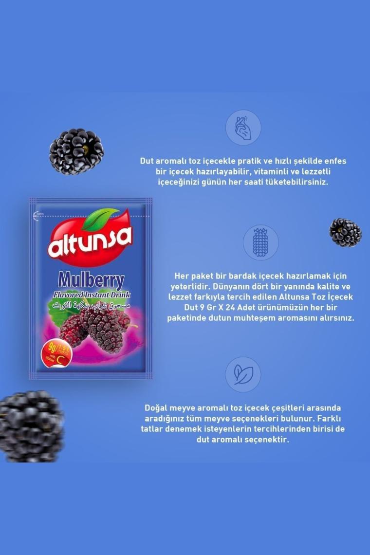 Dut Aromalı Soğuk Toz Içecek 9 gr X 24 Adet