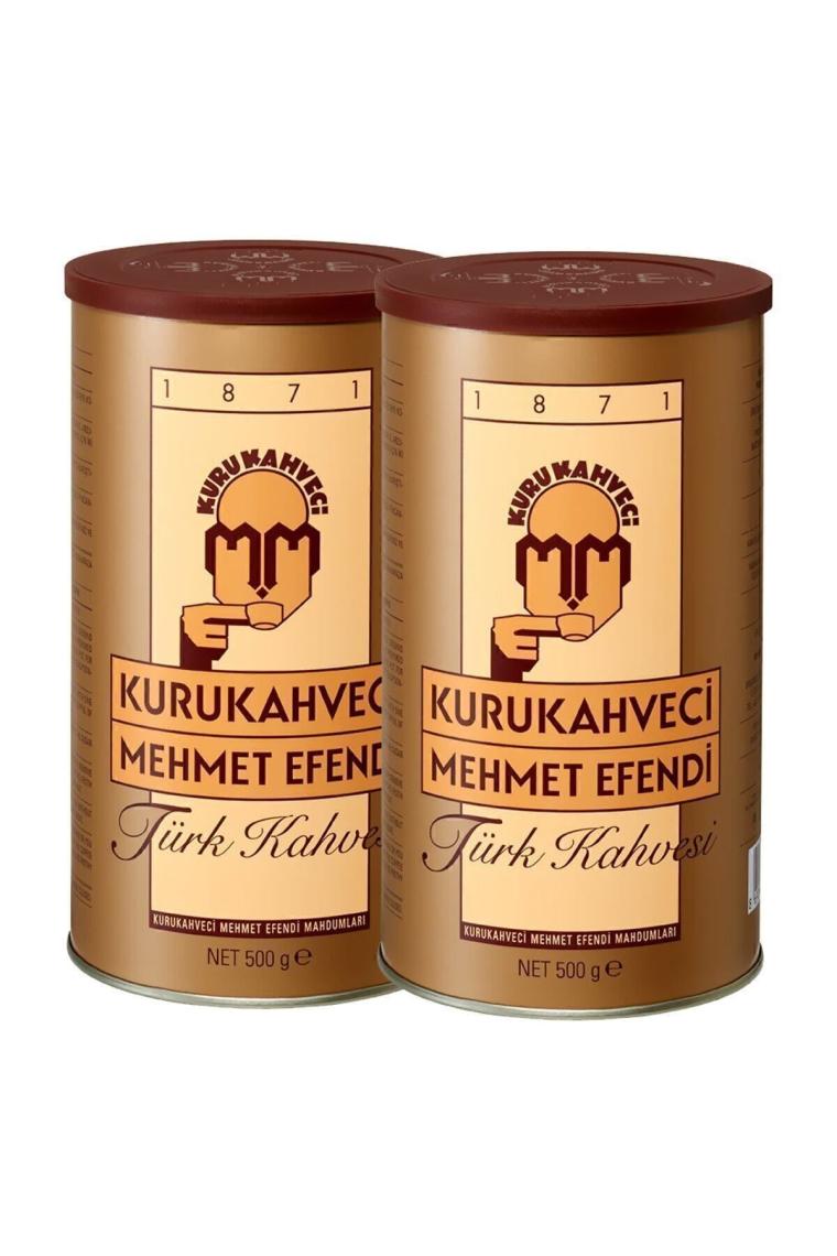 Kurukahveci Mehmet Efendi Türk Kahvesi Teneke 2 X 500 G