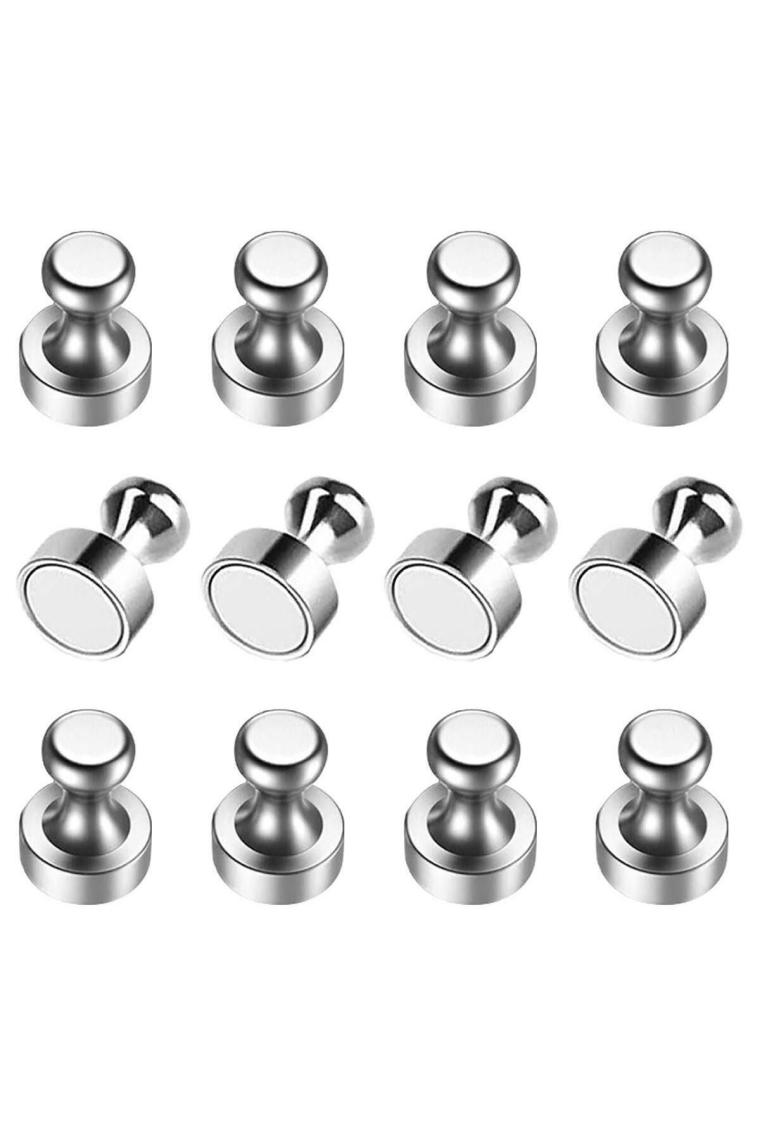 12 Adet Yüksek Kalite Güçlü Neodyum Mıknatıs Buzdolabı Magnet Fotoğraf Evrak Kağıt Tutucu