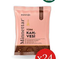 Minnettar Türk Kahvesi 24 x 100 Gr ( 24 Paket )