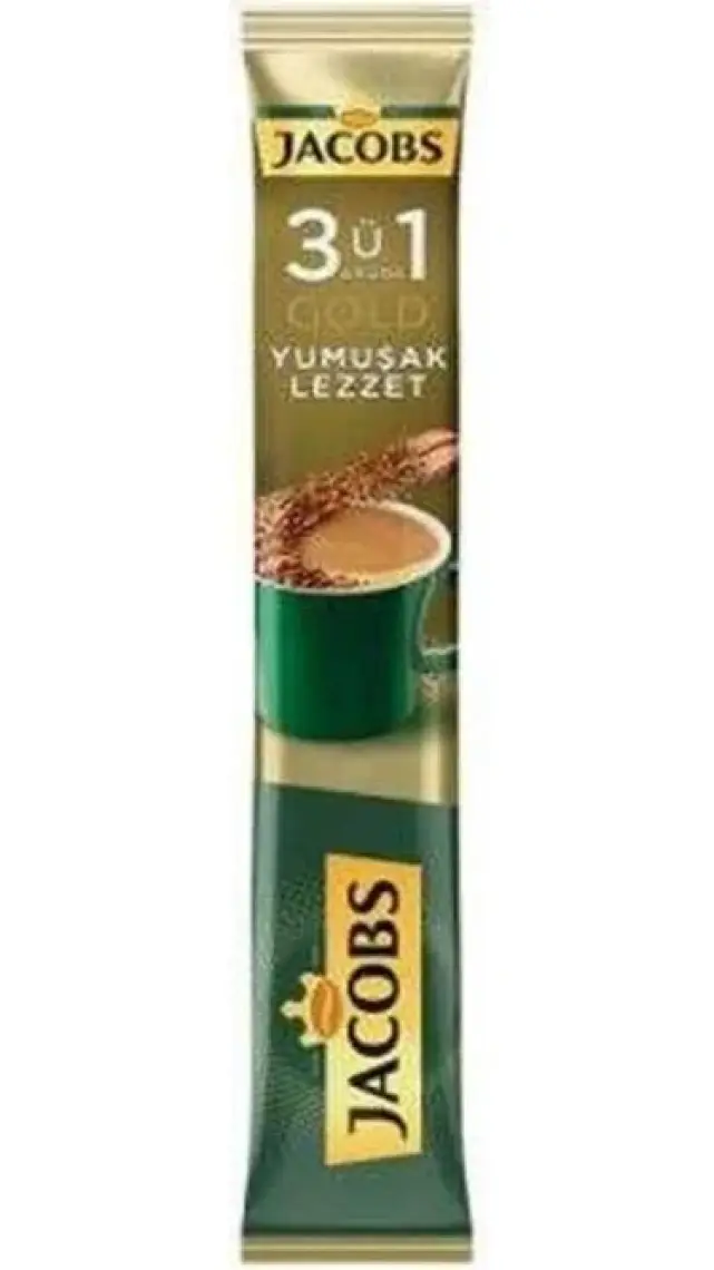 Jacobs 3ü1 Arada Gold Yumuşak Lezzet 18gr 40 Adet