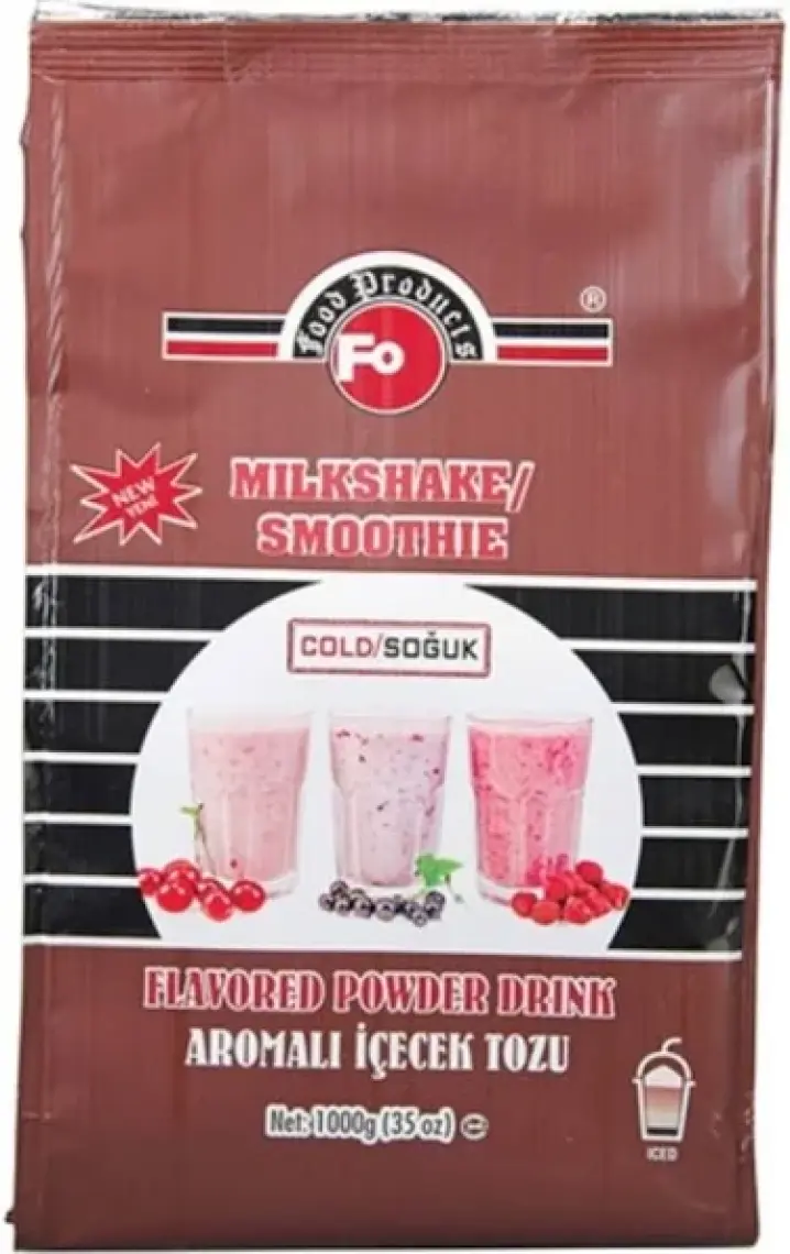 Çilek Aromalı Içecek Tozu 1 kg Milk Shake/ Smothie Kavanoz