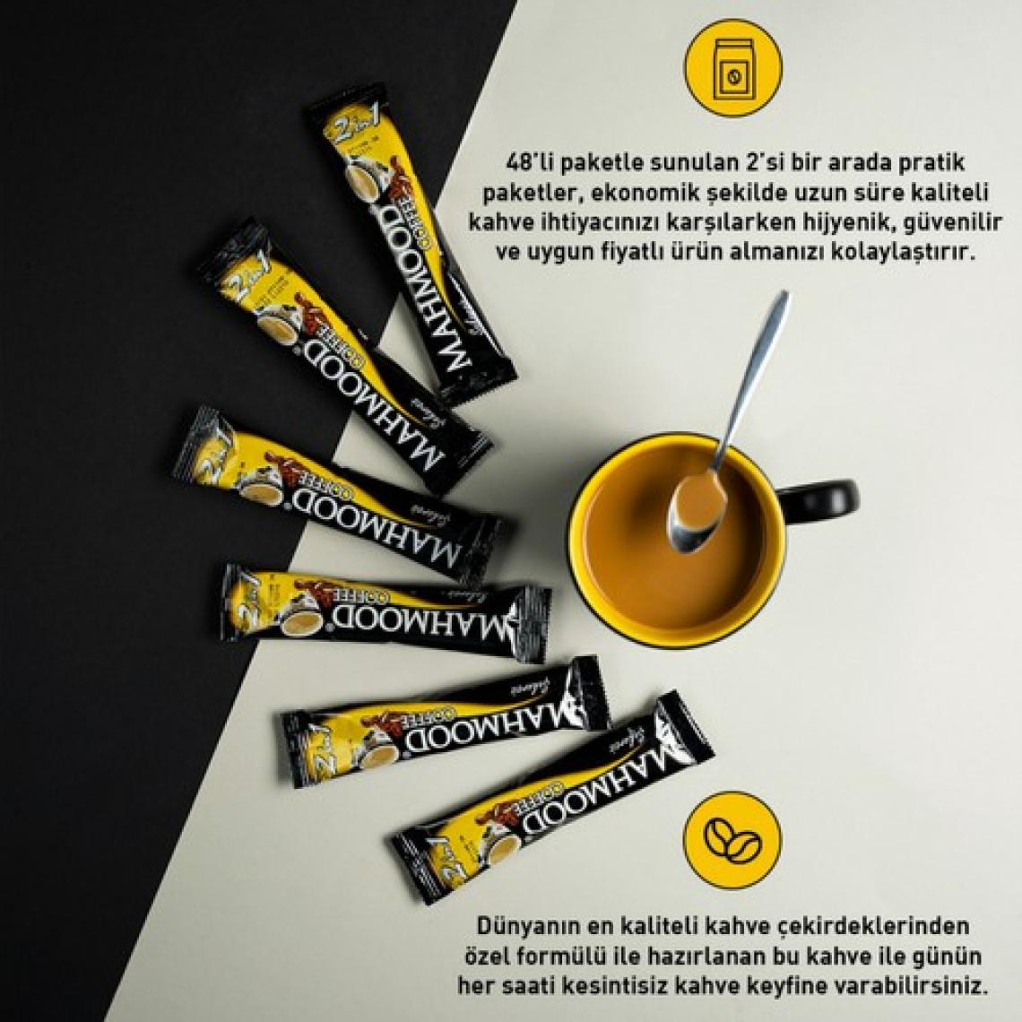 Mahmood Coffee 2'si 1 Arada Hazır Kahve 48 Adet x 10 gr