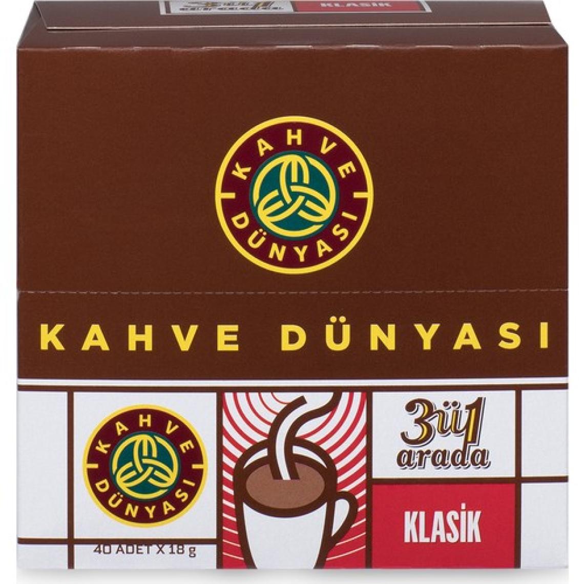 Kahve Dünyası Klasik 3'ü 1 Arada 18 gr 40'lı Hazır Kahve