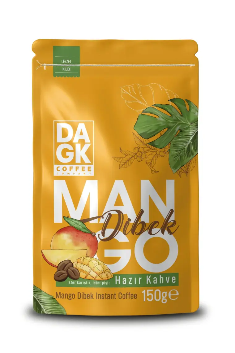 Dagk Mango Dibek Kahvesi 150g  (Mango Aromalı Hazır Kahve) İster Karıştır, İster Pişir