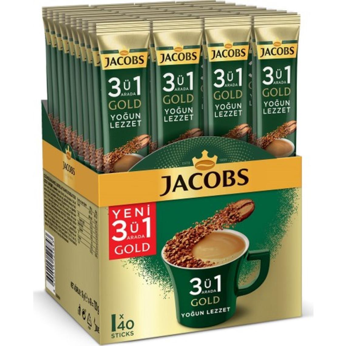 Jacobs 3ü1 Arada Gold Yoğun Lezzet 18gr 40 Adet