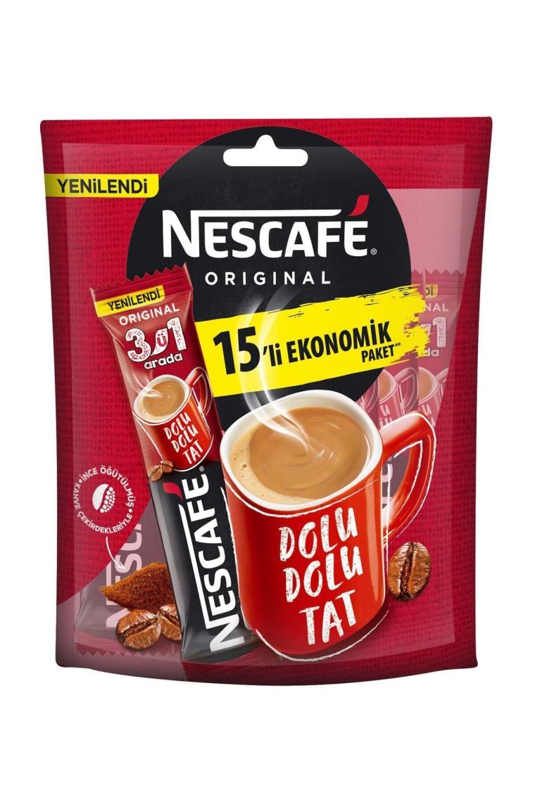 Nescafe Original 3'ü 1 Arada 15x17.5 gr
