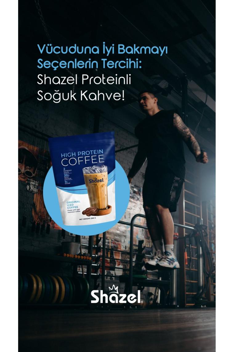 Yüksekli Proteinli Soğuk Kahve Karamelli 200g Doypack (AROMALI)