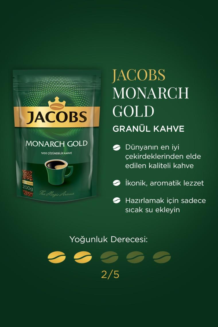 Jacobs Monarch Gold Granül Kahve 100 gr Eko Paket