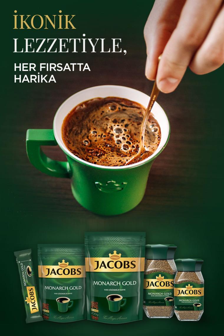 Jacobs Monarch Gold Granül Kahve 100 gr Eko Paket