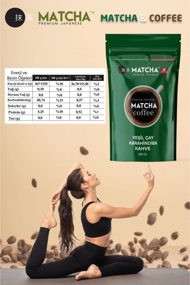 Bilge İlaç Matcha Premium Japanese Kahve Yeşil Çay ve Karahindiba İçeren Kahve