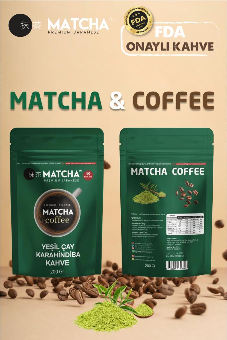 Bilge İlaç Matcha Premium Japanese Kahve Yeşil Çay ve Karahindiba İçeren Kahve