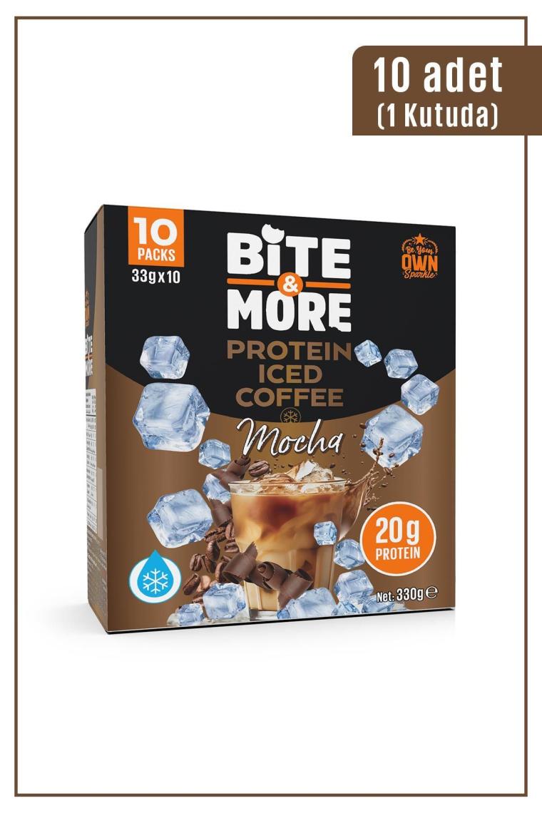 Bite & More Proteinli Soğuk Kahve Mocha 33 gr x 10 Adet