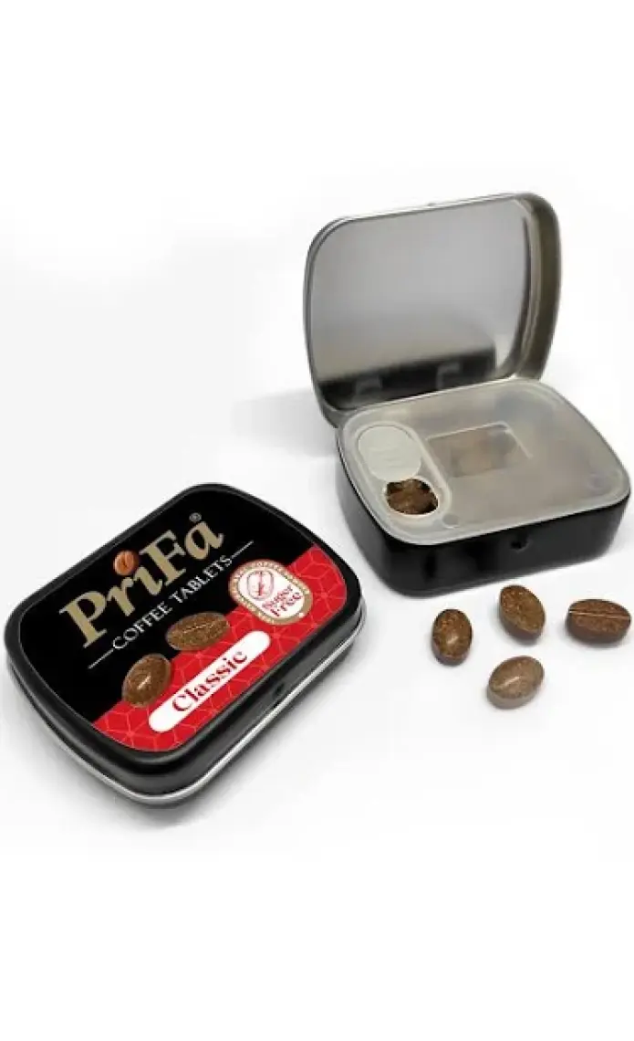 Prifa Coffee Tablets Şekersiz Gerçek Kahve Şeker Ilavesiz Emilebilir Kahve Tablet, Espresso